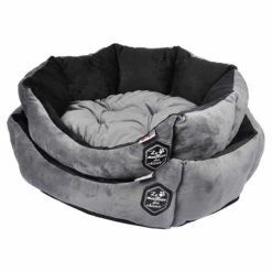 Tout neuf 😀 Paris prix Lot de 2 Coussins Chien & Chat "Patchy" 60cm Gris ⌛