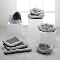 Vente flash 👍 Paris prix Coussin pour Chien & Chat "Graphene" 50cm Gris ⭐ -Bon plan Animalerie Soldes 3574380067214 3