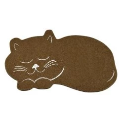 Acheter ✔️ Paris prix Tapis de Repas pour Chat "Feutrine" 60cm Naturel ❤️