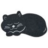 Le moins cher ❤️ Paris prix Tapis de Repas pour Chat "Feutrine" 60cm Noir ❤️