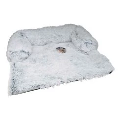 Acheter 😍 Paris prix Protège Canapé & Traversin "Fluffy" 100cm Blanc Chiné 👏 -Bon plan Animalerie Soldes 3574380636304 6