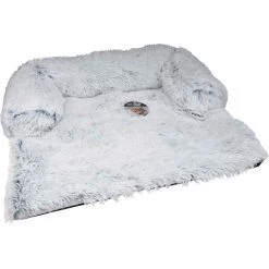 Meilleure vente 😀 Paris prix Protège Canapé & Traversin "Fluffy" 120cm Blanc Chiné 🛒 13 Meilleure vente 😀 Paris prix Protège Canapé & Traversin "Fluffy" 120cm Blanc Chiné 🛒 -Bon plan Animalerie Soldes 3574380636311 6