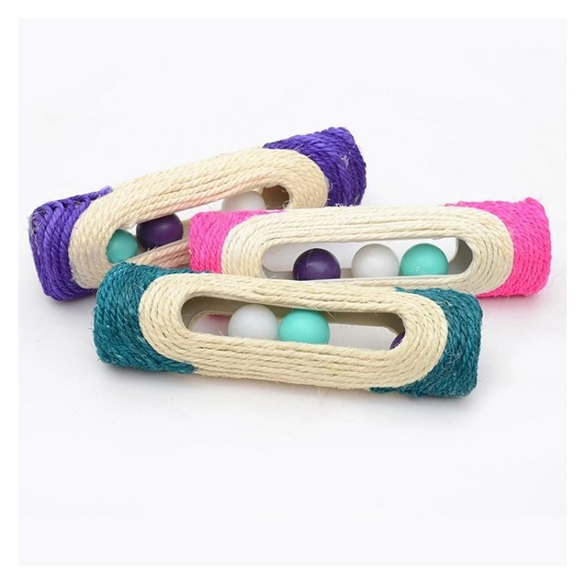 Nouveau 👍 Wewoo Jouet pour Animaux de compagnie Cat Rack Rolling Sisal grattage balle piégée avec trois balles, Couleur Aléatoire Chat Scratch Board Training Toy Fou 🔥 5 Nouveau 👍 Wewoo Jouet pour Animaux de compagnie Cat Rack Rolling Sisal grattage balle piégée avec trois balles, Couleur Aléatoire Chat Scratch Board Training Toy Fou 🔥 – Image 3