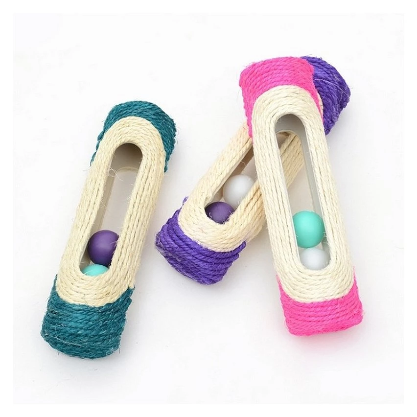 Nouveau 👍 Wewoo Jouet pour Animaux de compagnie Cat Rack Rolling Sisal grattage balle piégée avec trois balles, Couleur Aléatoire Chat Scratch Board Training Toy Fou 🔥 6 Nouveau 👍 Wewoo Jouet pour Animaux de compagnie Cat Rack Rolling Sisal grattage balle piégée avec trois balles, Couleur Aléatoire Chat Scratch Board Training Toy Fou 🔥 – Image 4