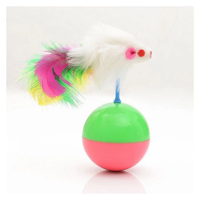 Promo 🥰 Wewoo Jouet pour Animaux Animal de compagnie Cat Jouets préférés Plume Mouse Tumbler en plastique Boules, Diamètre: 5.5cm Durable Pet ❤️ 3 Promo 🥰 Wewoo Jouet pour Animaux Animal de compagnie Cat Jouets préférés Plume Mouse Tumbler en plastique Boules, Diamètre: 5.5cm Durable Pet ❤️