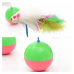 Promo 🥰 Wewoo Jouet pour Animaux Animal de compagnie Cat Jouets préférés Plume Mouse Tumbler en plastique Boules, Diamètre: 5.5cm Durable Pet ❤️ 10 Promo 🥰 Wewoo Jouet pour Animaux Animal de compagnie Cat Jouets préférés Plume Mouse Tumbler en plastique Boules, Diamètre: 5.5cm Durable Pet ❤️ -Bon plan Animalerie Soldes 3615610601416 4