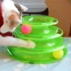 Top 10 👏 Wewoo Jouet pour Animaux vert chats Balls Tracks Tour interactif de 3 couches de jouets ❤️ -Bon plan Animalerie Soldes 3615610677046 1