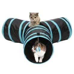 Les meilleures critiques de 🥰 Wewoo Jouet pour Animaux Pliable 3 sorties exercice tunnel de chat avec une balle suspendue ❤️