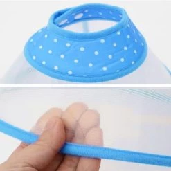 Meilleur prix 🥰 Wewoo Pour chien Animal de compagnie bleu Collier Couvre-chef Entonnoir Taille: L 26-30cm Collerette plastique anti mordillement ✔️ -Bon plan Animalerie Soldes 3615610875466 4