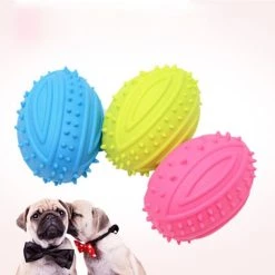 Offres 😍 Wewoo Jouet pour Animaux le jeu de molaire d'animal familier, livraison aléatoire de couleur, taille: 9.0x6.5cm Mâchoire en caoutchouc de forme de boule de 🥰 -Bon plan Animalerie Soldes 3615611051951 6