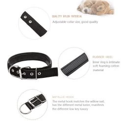 Coupon 🌟 Wewoo Collier Chien & Chat bleu pour Animal de compagnie Neck Strap Neckband Chats Chiens Colliers, 3.5cm x 57cm de Colliers Pet Mousse Coton Polyester 👏 -Bon plan Animalerie Soldes 3615611065224 3 3