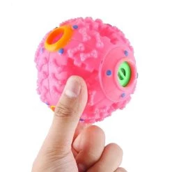 Coupon ⌛ Wewoo Jouet pour Animaux rose familiers Squeaky Giggle Charlatan son d'entraînement à mâcher Ball, Taille: M, Ball Diamètre: 9.2cm Distributeur d'aliments ✔️ -Bon plan Animalerie Soldes 3615611137983 5