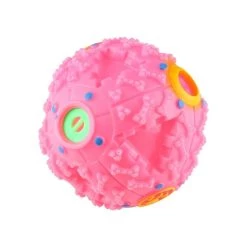 Acheter 🎉 Wewoo Jouet pour Animaux rose de compagnie Squeaky Giggle Charlatan son d'entraînement à mâcher Ball, Taille: L, Ball Diamètre: 11,5 cm Distributeur d'alim ❤️ -Bon plan Animalerie Soldes 3615611138195 3