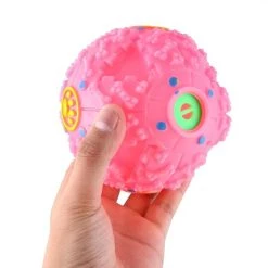 Acheter 🎉 Wewoo Jouet pour Animaux rose de compagnie Squeaky Giggle Charlatan son d'entraînement à mâcher Ball, Taille: L, Ball Diamètre: 11,5 cm Distributeur d'alim ❤️ -Bon plan Animalerie Soldes 3615611138195 5