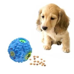 Le moins cher 👏 Wewoo Jouet pour Animaux bleu de compagnie Squeaky Giggle Quack Sound Training Toy Chew Ball, Taille: M, Ball Diamètre: 9.2cm Distributeur d'aliments 😉