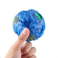Le moins cher 👏 Wewoo Jouet pour Animaux bleu de compagnie Squeaky Giggle Quack Sound Training Toy Chew Ball, Taille: M, Ball Diamètre: 9.2cm Distributeur d'aliments 😉 -Bon plan Animalerie Soldes 3615611138218 5