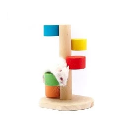 Les meilleures critiques de ⭐ Wewoo Jouet pour Animaux de petits de compagnie de plate-forme d'échelle d'étape de hamster en bois naturel d'animal familier 🛒