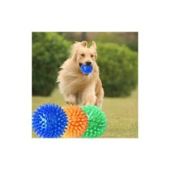 Bon marché 🔥 Wewoo Jouet pour Animaux les grands animaux, moyen, diamètre: 9cm, livraison aléatoire de couleur de d'animal familier boule de hérisson Oren Retriever Mol ⭐