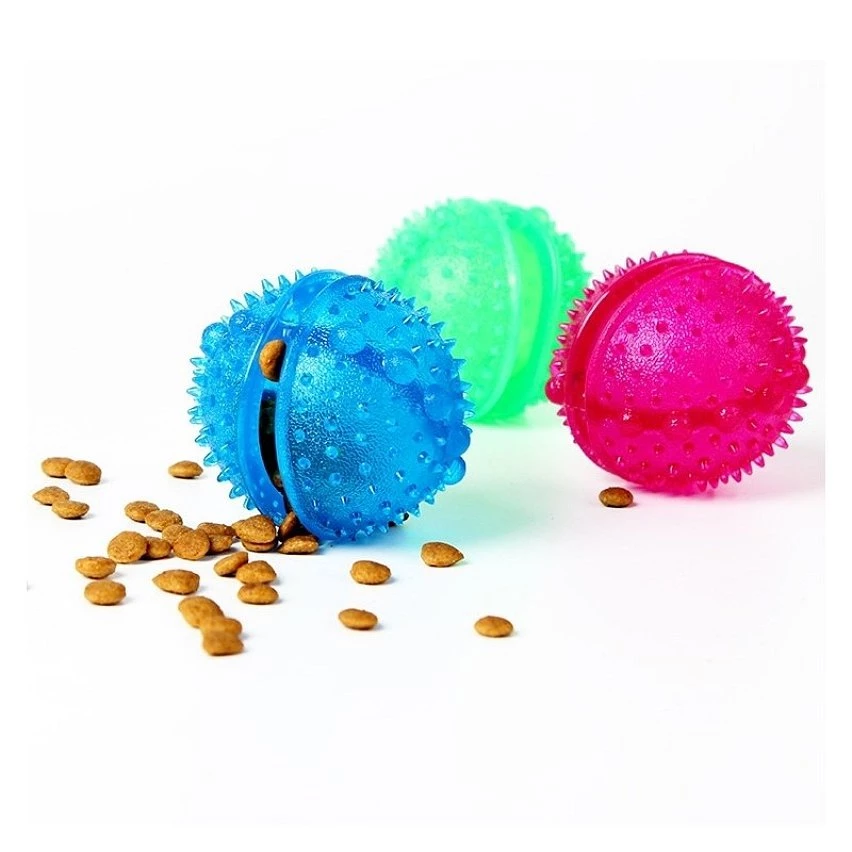 Bon marché 🔔 Wewoo Jouet pour Animaux de balle de nourriture de fuite d'animal familier Oren Retriever Puppy molaire résistant à la morsure des dents, diamètre: 8cm, li 🎁 4 Bon marché 🔔 Wewoo Jouet pour Animaux de balle de nourriture de fuite d'animal familier Oren Retriever Puppy molaire résistant à la morsure des dents, diamètre: 8cm, li 🎁 – Image 2