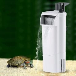 Offres 🥰 Filtre d'Aquarium 3W Waterfall style débit d'eau réglable eau peu profonde Aquarium Fish Tank purificateur silencieux, US Plug 🎉