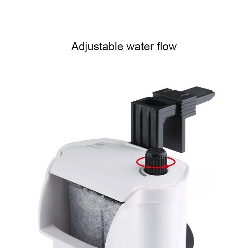 Offres 🥰 Filtre d'Aquarium 3W Waterfall style débit d'eau réglable eau peu profonde Aquarium Fish Tank purificateur silencieux, US Plug 🎉 5 Offres 🥰 Filtre d'Aquarium 3W Waterfall style débit d'eau réglable eau peu profonde Aquarium Fish Tank purificateur silencieux, US Plug 🎉 – Image 3