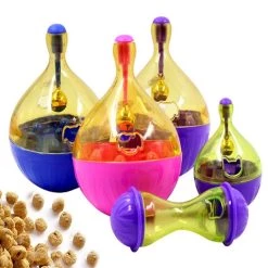 Meilleur prix ❤️ Wewoo Jouet pour Animaux rose Tumbler Fuite Alimentaire Ballon Chien Formation Exercice Fun Bowl Jouets, Taille: 14 * 9.5 cm ⌛ -Bon plan Animalerie Soldes 3615611626166 5