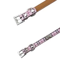 Meilleur prix 💯 Wewoo Collier Chien & Chat rose Cuir d'unité centrale avec des conceptions d'os Pet Collar Products, taille: L, 2.5 * 51cm ⭐ -Bon plan Animalerie Soldes 3615611645563 3