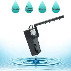 Budget 🔔 Filtre d'Aquarium 5W 400L/H Multi-fonction Submersible Aquarium Pompe à Eau Circulation Fish Tank à Air Intérieur ❤️ -Bon plan Animalerie Soldes 3615611808296 3