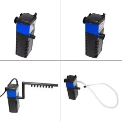 Nouveau ✔️ Filtre d'Aquarium 4W 400L/H Multi-fonction Submersible Aquarium Pompe à Eau Circulation Poissons Réservoir à Air Intérieur ⌛ -Bon plan Animalerie Soldes 3615611808463 3