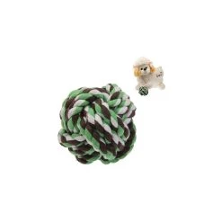 Tout neuf 🎁 Wewoo Balle en corde de coton pour animaux de compagnie / jouet pour chat, diamètre 7,5 cm (couleurs aléatoires) 🔥