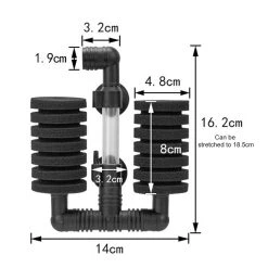 Les meilleures critiques de ✨ Coton biochimique muet pneumatique double de mur de l'aquarium fixé au mur de 2 PCS 🧨 -Bon plan Animalerie Soldes 3615612070043 3