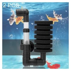 Coupon ⭐ Coton biochimique muet pneumatique double de mur de l'aquarium fixé au mur de 2 PCS 🔔
