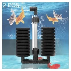 Bon marché 🎉 Coton biochimique muet pneumatique double de mur de l'aquarium fixé au mur de 2 PCS 🥰