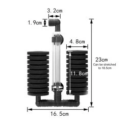 Bon marché 🎉 Coton biochimique muet pneumatique double de mur de l'aquarium fixé au mur de 2 PCS 🥰 -Bon plan Animalerie Soldes 3615612070333 3