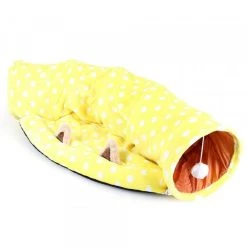 Le moins cher 💯 Wewoo Jouet pour Tunnel de de chat de puzzle de canal de de stockage se pliantSpécification Demi-cercle jaune 👏