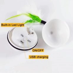 Bon marché 🎁 Wewoo Jouet pour drôle de chat de boule d'instantané de LED rechargeable par USB blanc 🔥 -Bon plan Animalerie Soldes 3615613568648 4