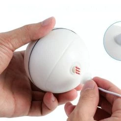 Bon marché 🎁 Wewoo Jouet pour drôle de chat de boule d'instantané de LED rechargeable par USB blanc 🔥 -Bon plan Animalerie Soldes 3615613568648 5