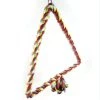 Sortie 💯 Wewoo Jouet pour Coton coloré corde oiseau perché escalade adouci Triangle Swing jouettaille 25x28cm 🌟 -Bon plan Animalerie Soldes 3615613568952 1