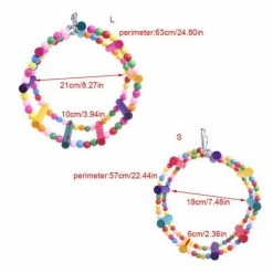 Promo ✨ Wewoo Jouet pour Anneau de roue oscillant perroquet arceau de balançoire jouettaille diamètre 15cm 🌟 -Bon plan Animalerie Soldes 3615613569096 5