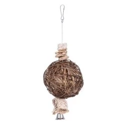 Remise 👏 Wewoo Jouet pour de balançoire à à mâcher en forme de boule de rotin de paille 😍 -Bon plan Animalerie Soldes 3615613569119 3
