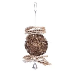 Remise 👏 Wewoo Jouet pour de balançoire à à mâcher en forme de boule de rotin de paille 😍 -Bon plan Animalerie Soldes 3615613569119 4