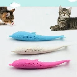 Tout neuf 🌟 Wewoo Jouet pour dauphin en silicone nettoyage dents de chat bleu ❤️ -Bon plan Animalerie Soldes 3615613570245 5