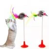 Budget 🎉 Wewoo Jouet pour 2 pcs chat frange verticale souris ventouse drôle bâton 😉 -Bon plan Animalerie Soldes 3615613571006 1