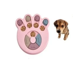 Meilleure vente ✨ Wewoo Jouet pour Nourriture chien platine vinyle Puzzle de anti-fracassantStyle Style empreinte rose 👏