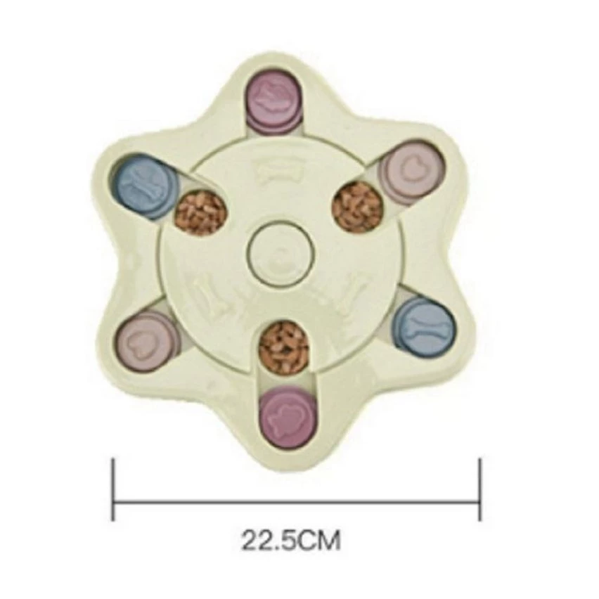 Meilleur prix 👏 Wewoo Jouet pour Nourriture chien plaque tournante manger puzzle fournitures de bol de anti-fracassantstyle style hexagone bleu 🌟 5 Meilleur prix 👏 Wewoo Jouet pour Nourriture chien plaque tournante manger puzzle fournitures de bol de anti-fracassantstyle style hexagone bleu 🌟 – Image 3