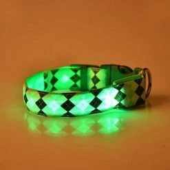 Promo ⌛ Wewoo Motif à carreaux Rechargeable LED Glow Light Leads Collier pour chien de compagnie petits chiens moyenstaille L vert 🧨 13 Promo ⌛ Wewoo Motif à carreaux Rechargeable LED Glow Light Leads Collier pour chien de compagnie petits chiens moyenstaille L vert 🧨 -Bon plan Animalerie Soldes 3615614434508 5