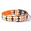 Remise ⌛ Wewoo Plaid Pattern Rechargeable LED Glow Light Leads Collier pour chien petits chiens moyenstaille S Orange ✔️ -Bon plan Animalerie Soldes 3615614434621 1