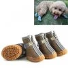 Meilleure affaire 😀 Wewoo 4 pièces / ensemble chaussures de chien respirantes antidérapantes et résistantes à l'usure fournitures pour animaux de compagnie, taille: 3.3x4 cm ( 👍