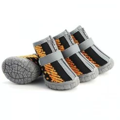 Budget ✨ Wewoo 4 pièces / ensemble chaussures de chien respirantes antidérapantes et résistantes à l'usure fournitures pour animaux de compagnie, taille: 3.3x4cm (n 💯 -Bon plan Animalerie Soldes 3615615219715 7