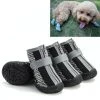 Meilleure affaire 🎉 Wewoo 4 pièces / ensemble chaussures de chien respirantes antidérapantes et résistantes à l'usure fournitures pour animaux de compagnie, taille: 3,8x4,3 cm 💯 -Bon plan Animalerie Soldes 3615615219760 1